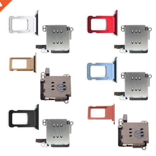 1Set Dual Sim Card Reader Connector Flex Cable with Card Tra