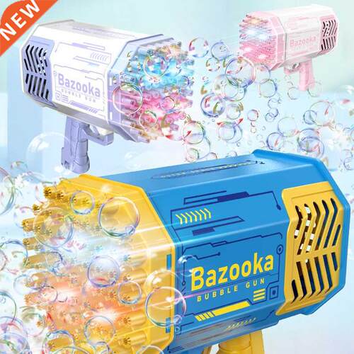 Galtin Bubble Gun 69 Holes Automatic Rainbow Rocket Boom for