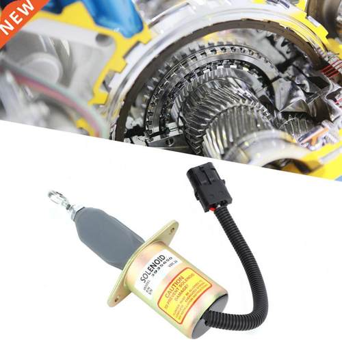 24V Engine Shut off Stop Solenoid Valve Replacement Kit Fit