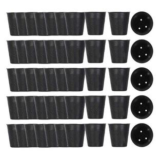 500Pcs Nursery Pot Plastic Plant Propagation Container Grow