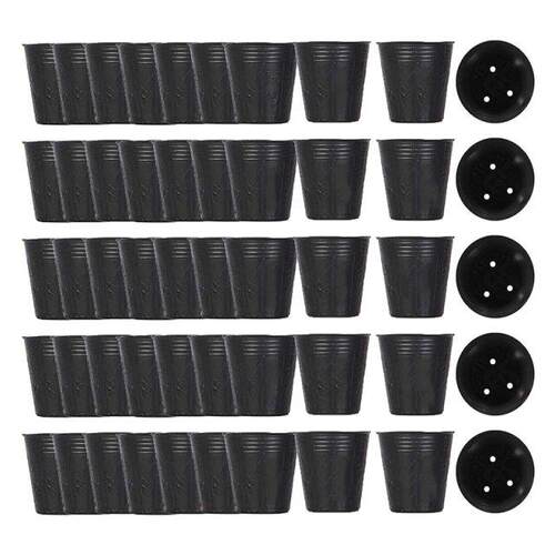 500Pcs Nursery Pot Plastic Plant Propagation Container Grow