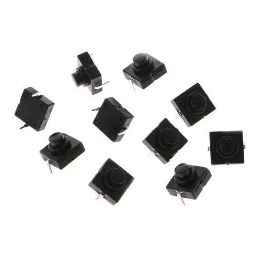 10 Pcs Flashlight Switch Button 1A 30V 2Pin CB-1212-112D Ult