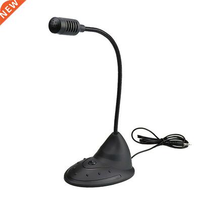 Speech Microphone .5mm Plug Gooseneck Mic Flexible Stand Mi