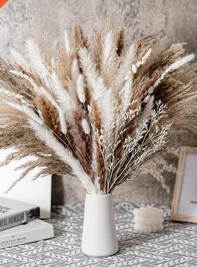 80PCS Natural Dried Pampa Grass Bouquet,Boho Home Decor Bouq