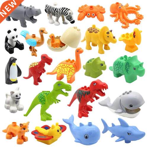 Big Size Dinosaur Animals Building Blocks DIY Ostrich Panda