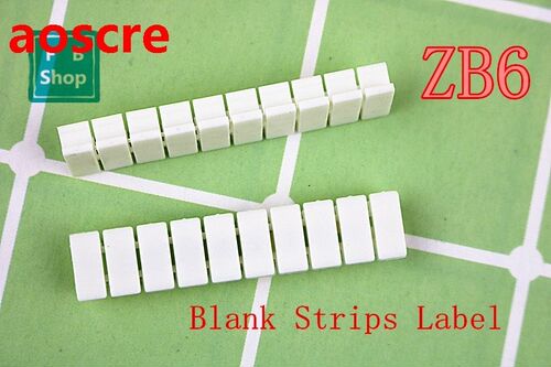 20PCS ZB6 Blank UK2.5B UK2.5 UK5N Din Rail Terminal Blocks M