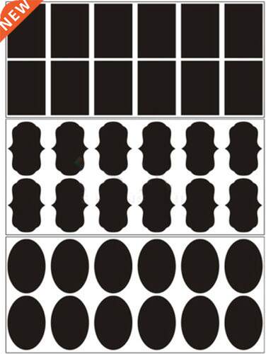 6Pcs  Chalk Pen Chalkboard Sticker Labels Vinyl Kitchen
