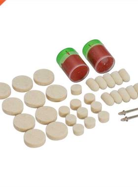 4Pcs/Set 1/8inch Soft Felt Polishing Buffing Burr Wheel Kit