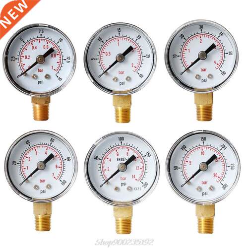 40mm Face Pressure Gauge 1/8