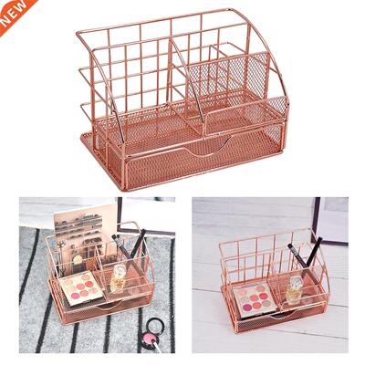 Multi-function Wrought Iron Pen Pencil Holder Office Desk St