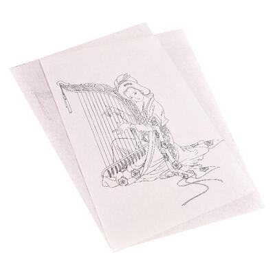 Line Drawing Meticulous Manuscript Ripe Rice Paper Chinese W