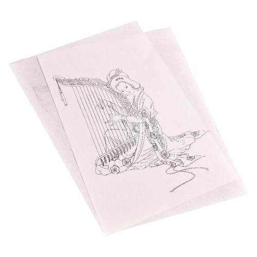 Line Drawing Meticulous Manuscript Ripe Rice Paper Chinese W