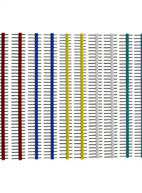 10pcs 40 Pin 1x40 Single Row Male and Female 2.54 Breakable