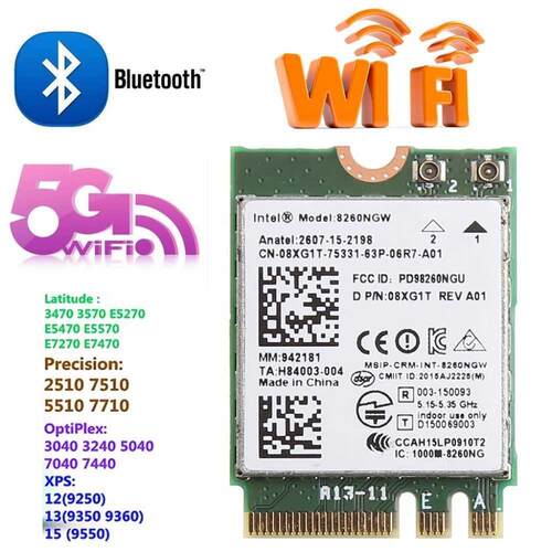 Dual Band 2.4+5GHZ 867M Bluetooth V4.2 M.2 WLAN Wifi Wireles