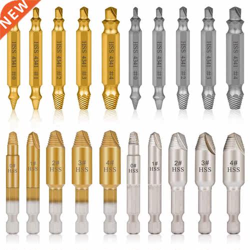 20 Pcs Daed Stripped Screw Extractor Set for Broken Screw Ti