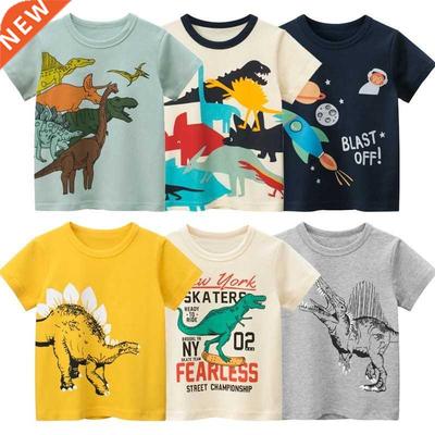 Children Clothes Summer Short Sleeve T Shirt Kids Boy Dinos