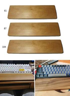 Wooden Beech Wood Mechancal Keyboard Wrst Rest wth Ant-S