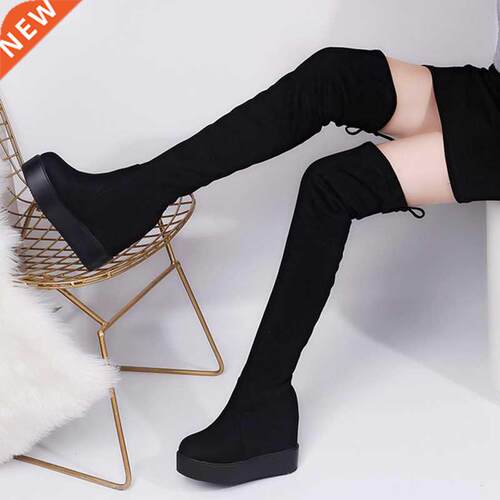 Winter Women High Boots Fashion Hidden Heel Woman Long Boot