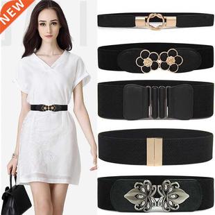 High Qulity Belts for Women Blck Wist Elstic Ldies Bnd