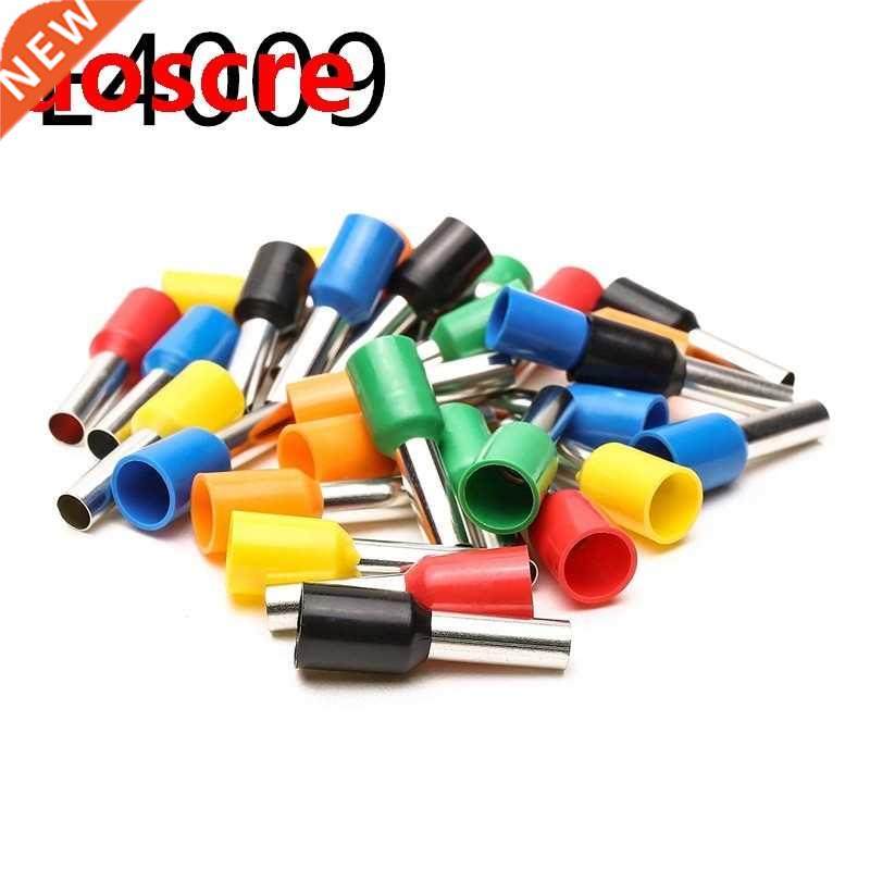 100Pcs Cord End Copper Tube Connectors Insulated Cord Pin En