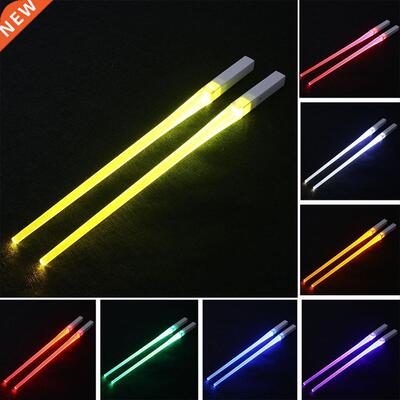 LED Lightsaber Chopsticks Reusable Light p Chopstick Kitchen