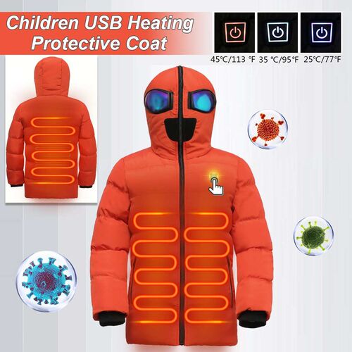 130-175CM Children USB Heated Warmer 3s Heated Front Back