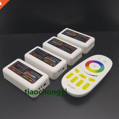 2.4G 4-Zone RGB(W) RGBW Dimmable LED Remote Controller+RF to