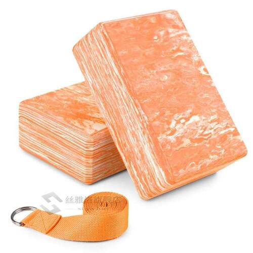 2pcs Yoga Block Cork Wood Yoga Brick Soft High Density Yoga