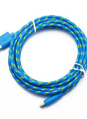 1m/2m/3m Nylon Braided Micro SB Cable Data Sync SB Charger C