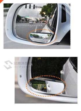 2Pc Car Mirror Auto 360 Wide Angle Round Convex Mirror Car V