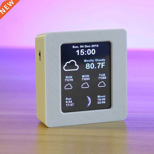 Household Intelligent Wifi Weather Report Clock Time Data Te