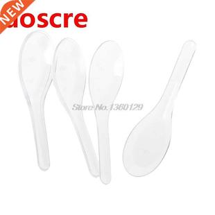 100pcs Plastic Disposable Spoons Ice Cream Dessert Serving T
