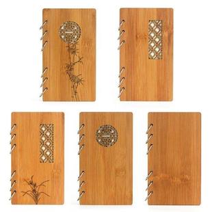 Wooden Refillable Journal Writing Notebook Diary Bound Daily