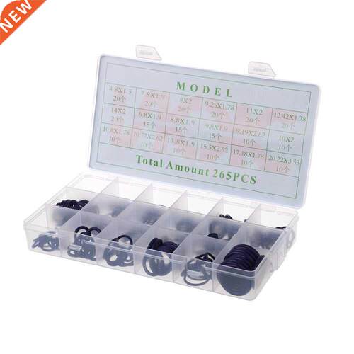 265Pcs Car A/C R14a System Conditioning O Ring Seals Washer