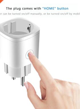 16A WiFi Smart Wireless Plug with power meter EU Adaptor Rem