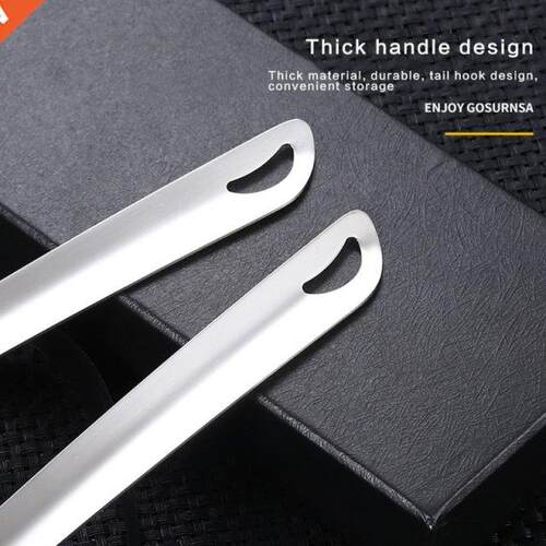 Stainless Steel Dual-Use Colander Cook Soup Spoon with Long