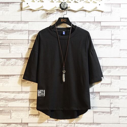 Streetwear Summer Cotton T Shirt Men Short Sleeve Casual Men