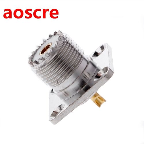 UHF Female SO239 Panel Chassis Mount Flange Deck Mount Solde