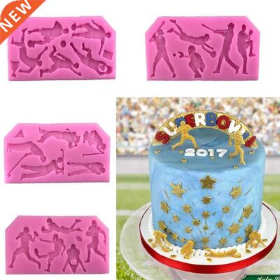 1PC Silicone Mould Football Design Form Cake Decorating