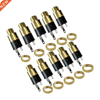 10PCS 3.5mm 1/8inch Female Stereo Panel Mount Jack Solder Co