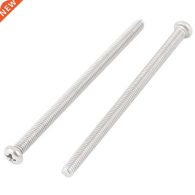 60pcs M4 x 70mm 304 Phillips Round Head Screws Bolt