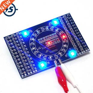 SMD Rotating Flashing LED Components Soldering Practice Boar
