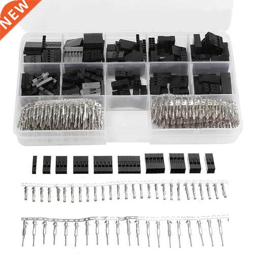 610pcs 2.54mm Wire Jumper Pin Header Connector Housing Kit M