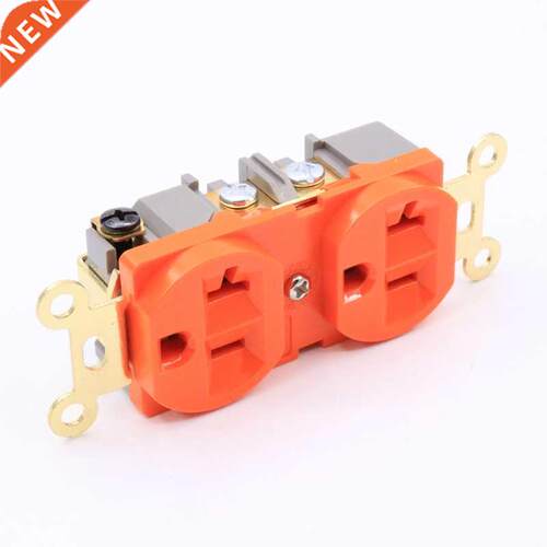 Pieces US AC Power Receptacle Wall Outlet Gold plated Socket