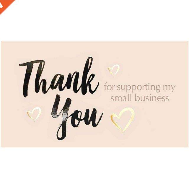 10-50pcs Thank You Card Thank You For Your Order Labels Smal