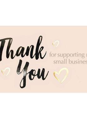 10-50pcs Thank You Card Thank You For Your Order Labels Smal