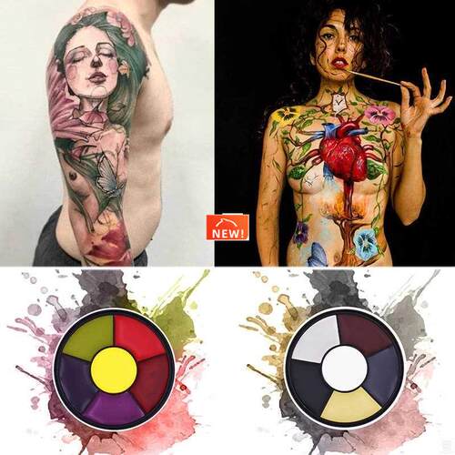 Face Paint Tattoo Face Palette Body Paint Airbrush Oil