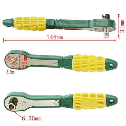 1/4 Batch Head Screwdriver With Anti Slip Handle Pole 6.35 Q