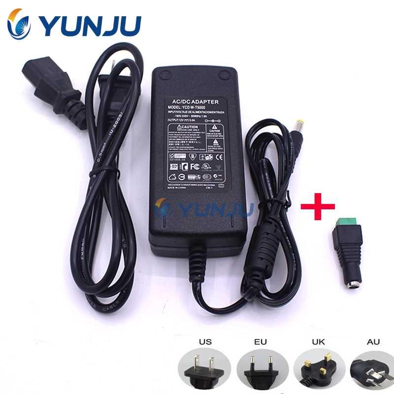 1 x AC 100V - 240V to DC 12V 5A 120W EU US AU lighting tran