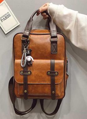 Women Anti Theft Backpacks Students Brown School Bags for Te